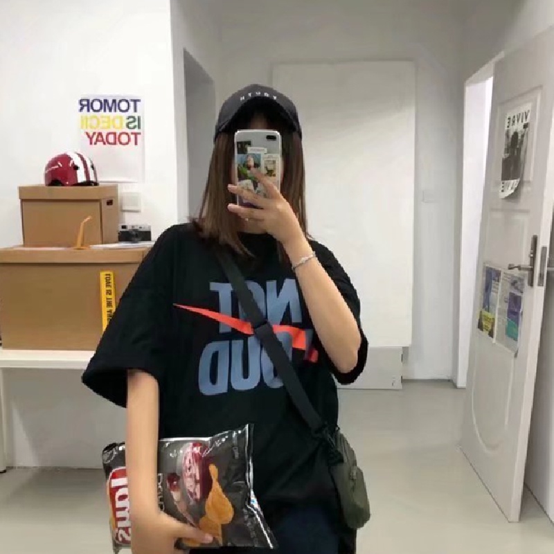 Áo Thun Tay Ngắn Dáng Rộng In Họa Tiết Hoạt Hình Phong Cách Hip Hop Thời Trang Mùa Hè Cho Nam Và Nữ