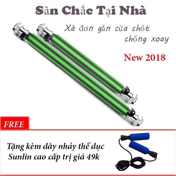 Xà đơn gắn cửa | Xà đơn chốt chống xoay New 2018