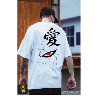 áo thun NARUTO N12 OVERSIZE UNISEX nam nữ ( màu TRẮNG)