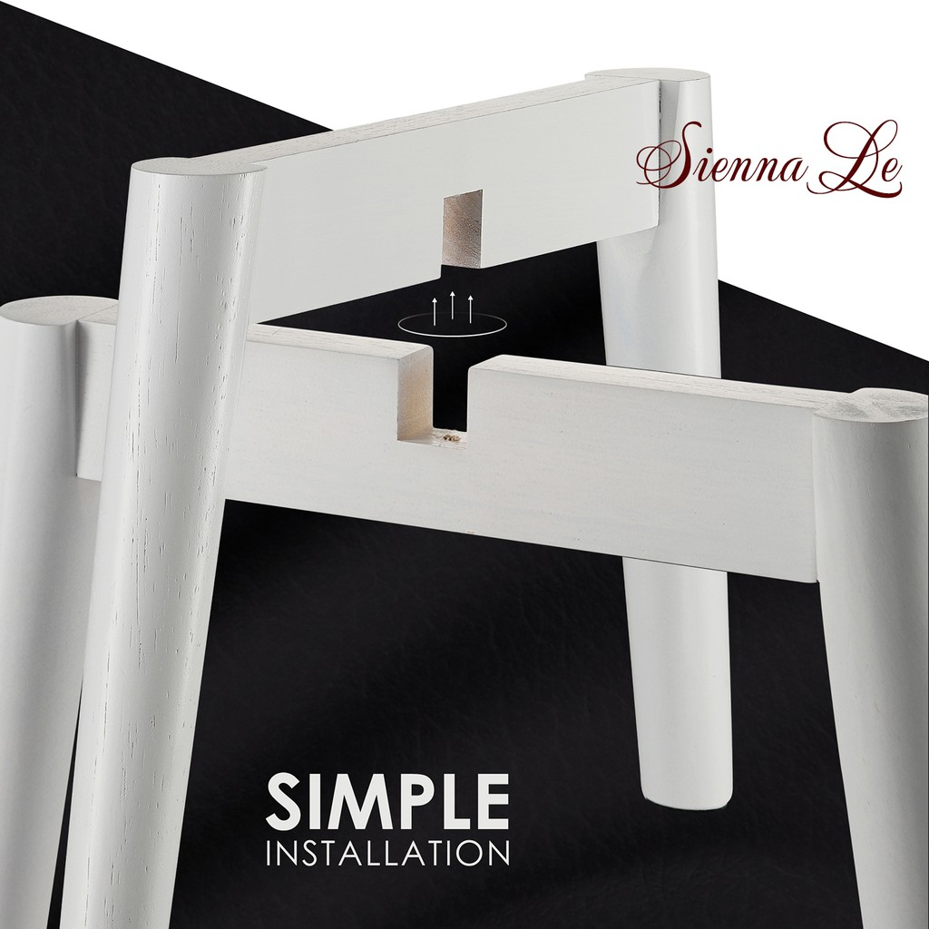 Sienna Le Giá Đỡ Chậu Cây, Đôn Gỗ Để Chậu Hoa Để Bàn - Cao 19 cm x Rộng 24 cm  ko