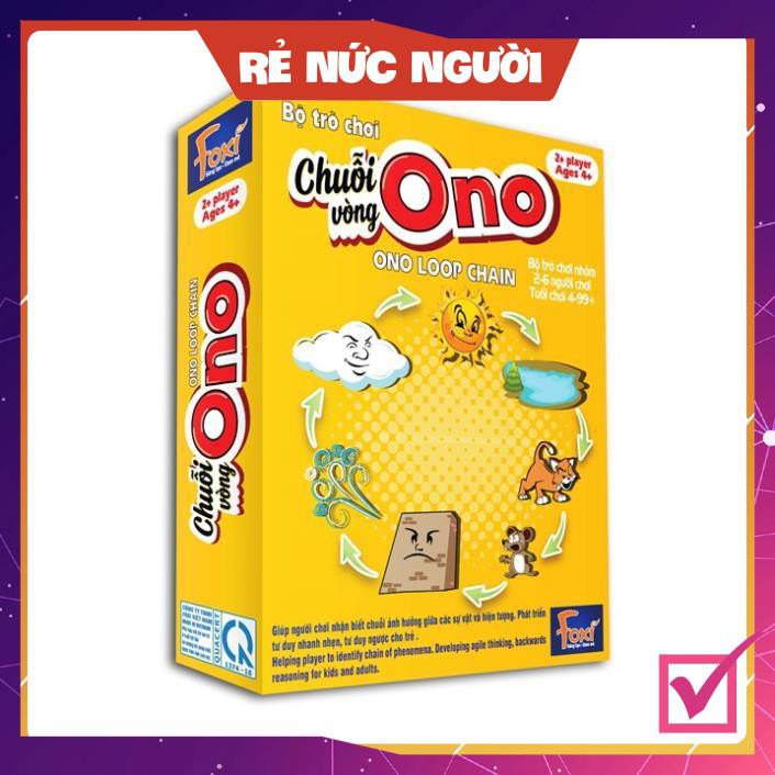 [SALE MÙA DỊCH] Board game-Chuỗi Ono Vòng Foxi-Đồ chơi trẻ em-phát triển kỹ năng-hiểu về hiện tượng tự nhiên