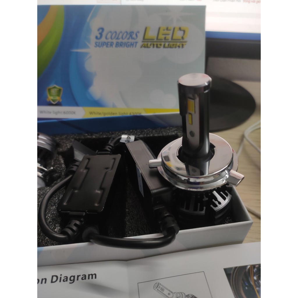 đèn  3 màu 4300K 3000K 6000K