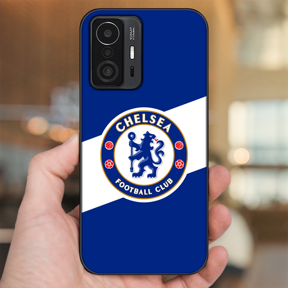 Ốp lưng Xiaomi 11T viền đen in hình Chelsea FC