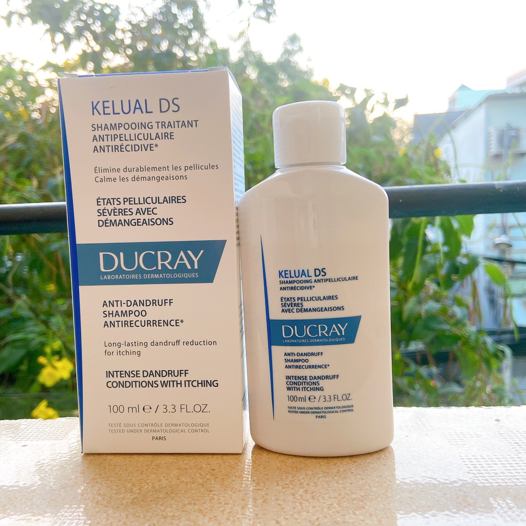 DUCRAY - DẦU GỘI LÀM SẠCH GÀU, DỊU NGỨA VÀ ĐỎ DA DUCRAY KELUAL DS SHAMPOO 100ML