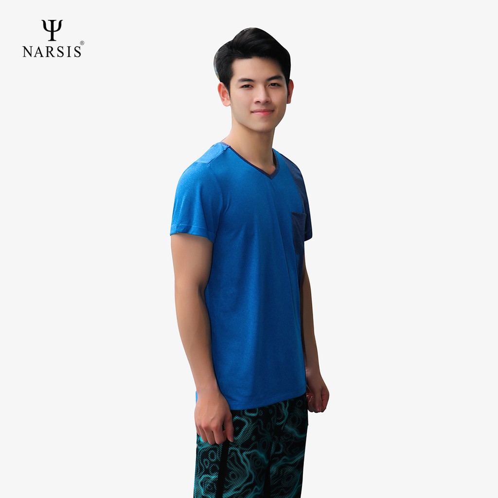 Áo Nam Narsis D8051a màu xanh dương