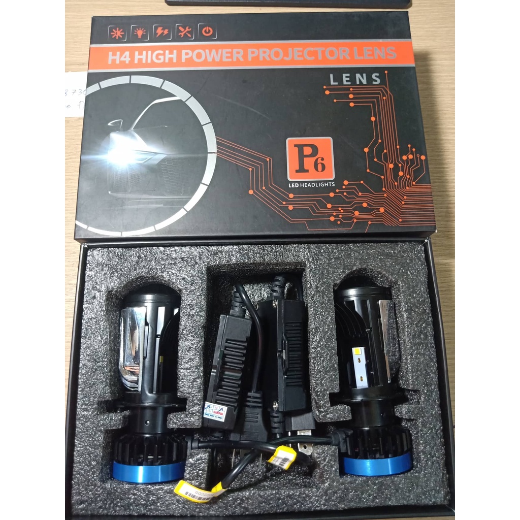 Bi Cầu 3 INCH P6 công suất 60W kính tím Siêu Sáng cho xe máy và xe hơi