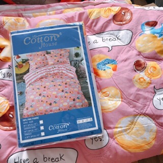 [Có sẵn] Drap Cotton house cartoon