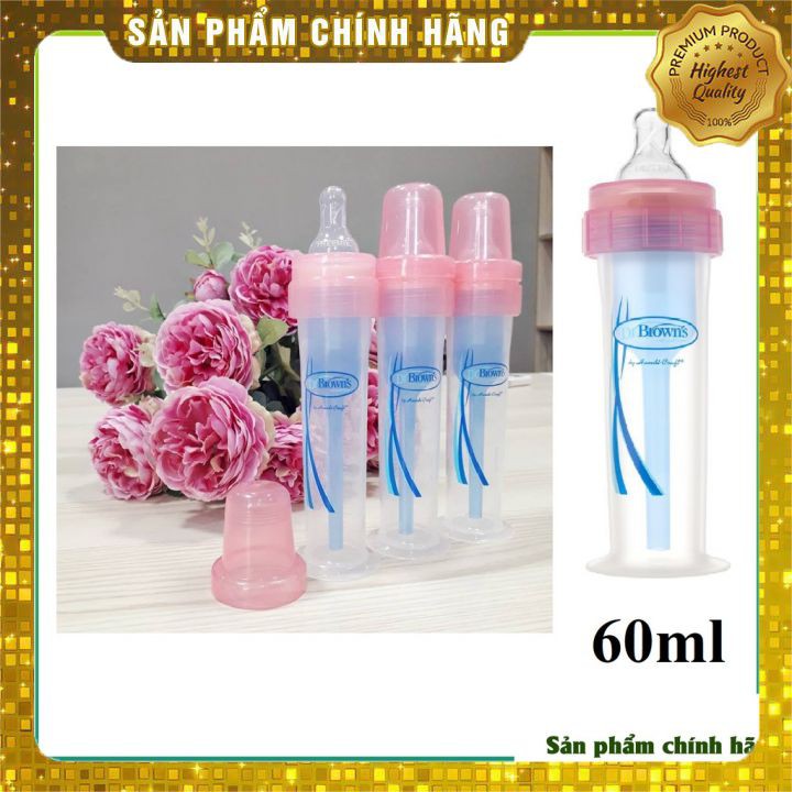 Bình sữa Dr.Brown's 60ml dành cho trẻ sinh non và bú yếu💦𝗖𝗵𝗶́𝗻𝗵 𝗵𝗮̃𝗻𝗴💦sản phẩm đáng tin cậy nhất để hỗ trợ bé