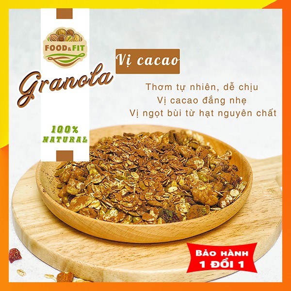 GRANOLA ngũ cốc ăn kiêng không đường vị cacao | BigBuy360 - bigbuy360.vn