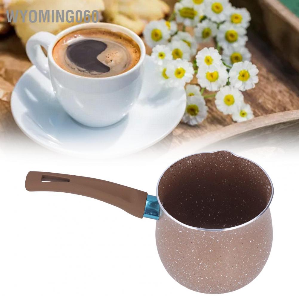 Wyoming060 Aluminium Alloy Non Stick Milk Pan Mini Coffee Pot Saucepan Lightweight Kitchen Cooking