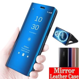 Bao da điện thoại nắp lật tráng gương trong suốt siêu bền cho Iphone 11 11 Pro 11 Pro Max X Xs Max 5 / 7 / 8 Plus Xr