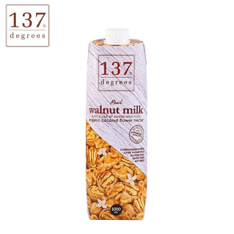 Sữa hạt óc chó nguyên chất 137 Degrees hộp 1000ml