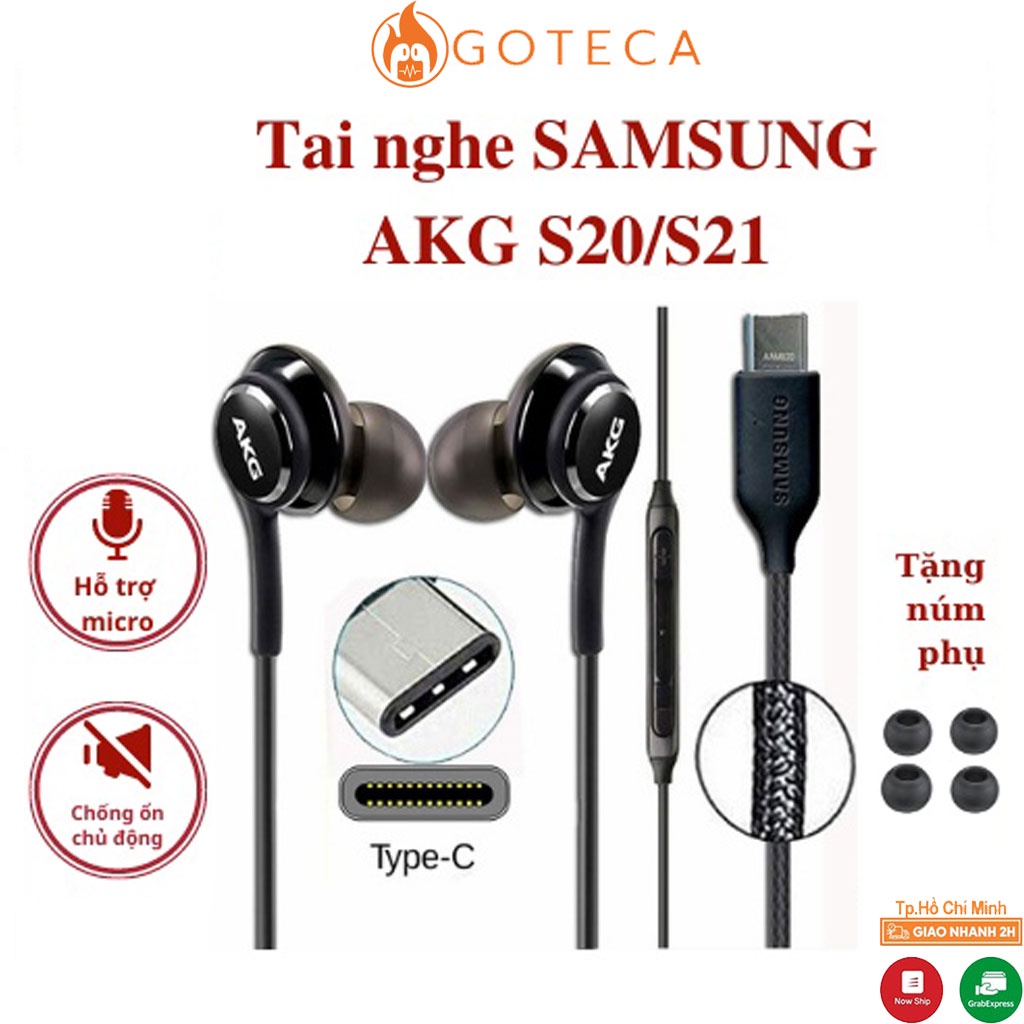 Tai Nghe Samsung AKG Chân Type C  Note 10/10Plus, S20 Plus, S20 Ultra.Dùng Được Tất Cả Máy Chân Type C