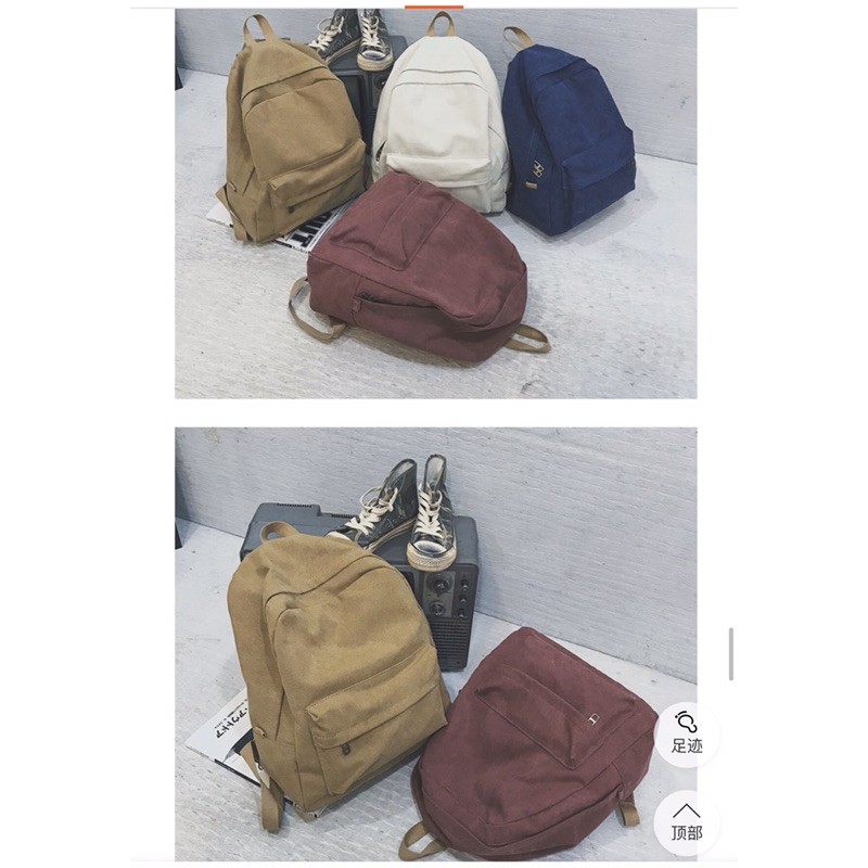 Balo đi học vải bố siêu dày mẫu mới