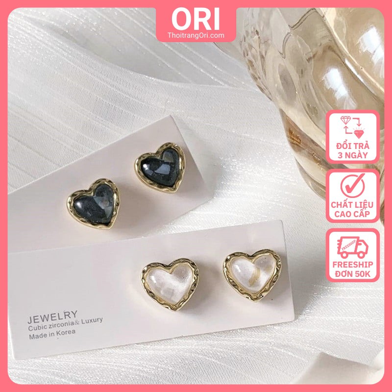 Bông tai Lovely Heart xinh xắn dễ thương ORI B425