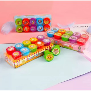 Bộ 10 con dấu Sticker đồ chơi loại đẹp ( nhiều chủ đề)