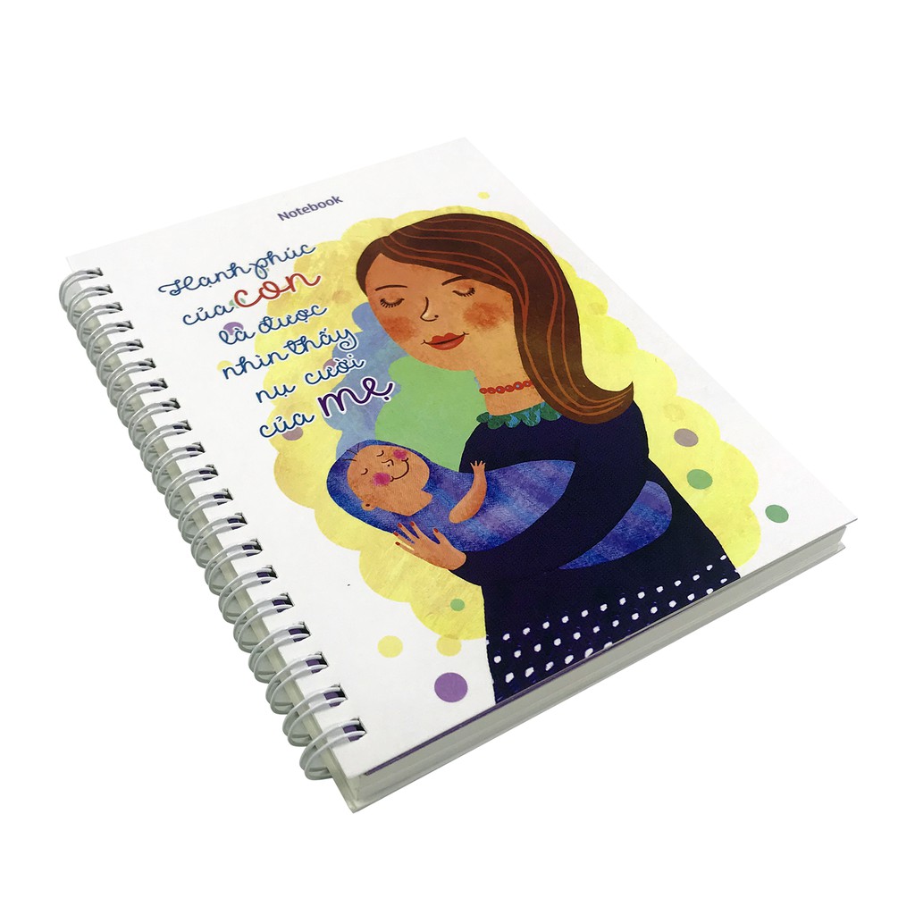 Sổ tay Notebook - Gia đình thân yêu - Hạnh phúc của con là được nhìn thấy nụ cười của mẹ