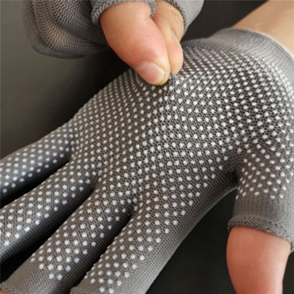 Găng Tay Nylon Co Giãn Chống Trượt Chống Nắng Dùng Khi Đạp Xe