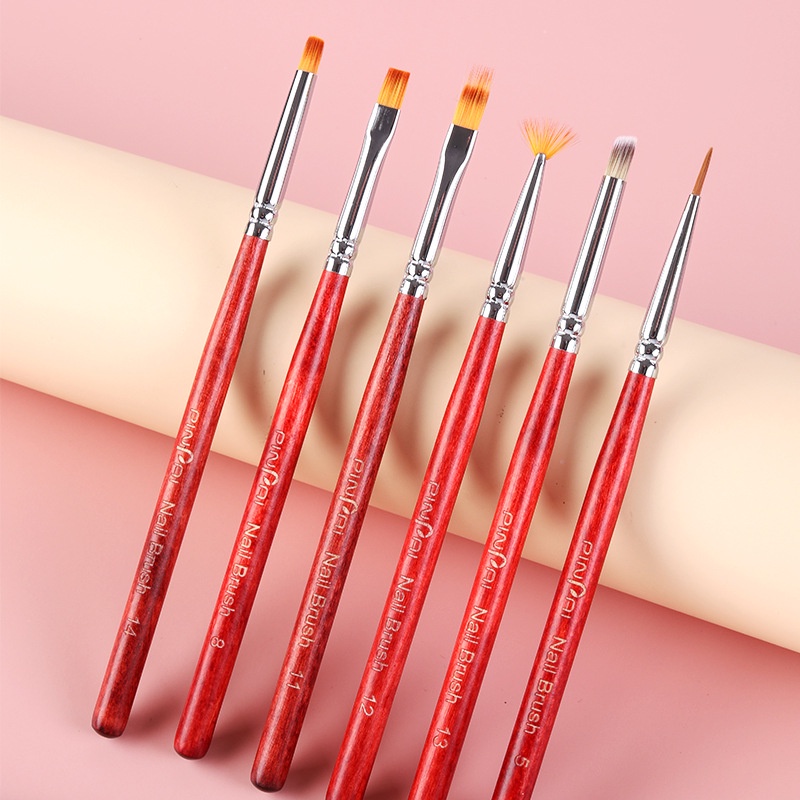 Cọ vẽ màu nước nail nét đậm Yapas Pinpai số 5 , Cọ lông vẽ cánh hoa và nhị hoa trang trí móng