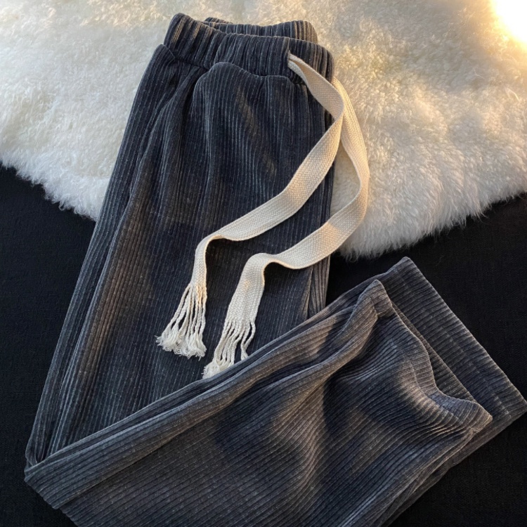 Quần ống form rộng nam nữ màu trắng Unisex phong cách hàn quốc dễ phối Đồ quần ống rộng phong cách hàn quốc quần lưng cao Ống rộng bigsize thoáng khí phong cách