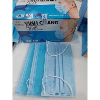 Khẩu trang 4l xanh VINH QUANG Mask