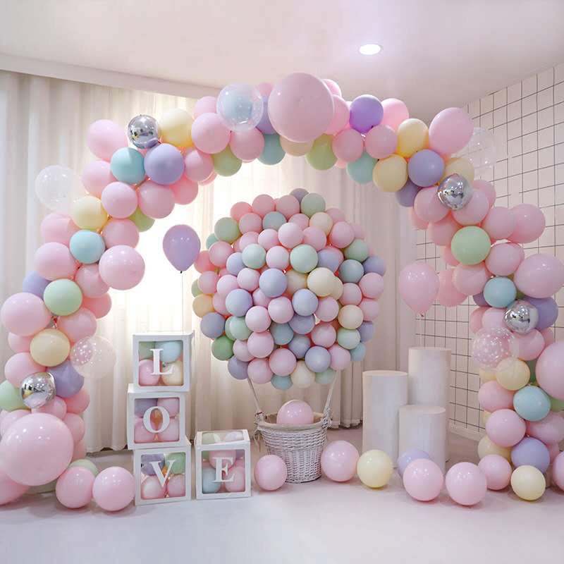 Set 100 Bong Bóng Cao Su Trang Trí Tiệc