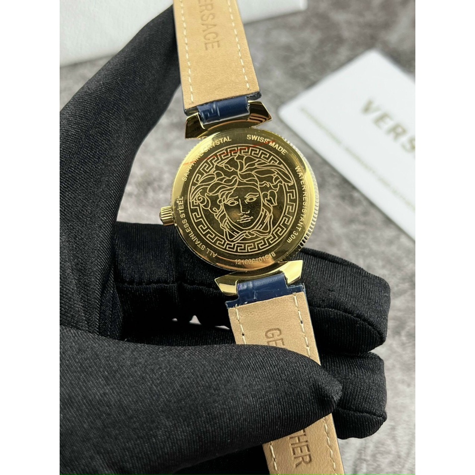 [Full Box] Đồng hồ Versace Daphnis Blue nữ cao cấp -Máy quazt-  36mm- Bảo hành 24 tháng | BigBuy360 - bigbuy360.vn