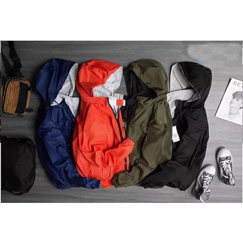 Áo Khoác Gió Nam Hai Mặt Dù Chống Nước