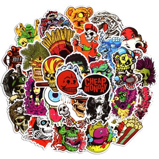 Bộ 50 Sticker Kinh Dị - Dán Nón Bảo Hiểm Xe Máy