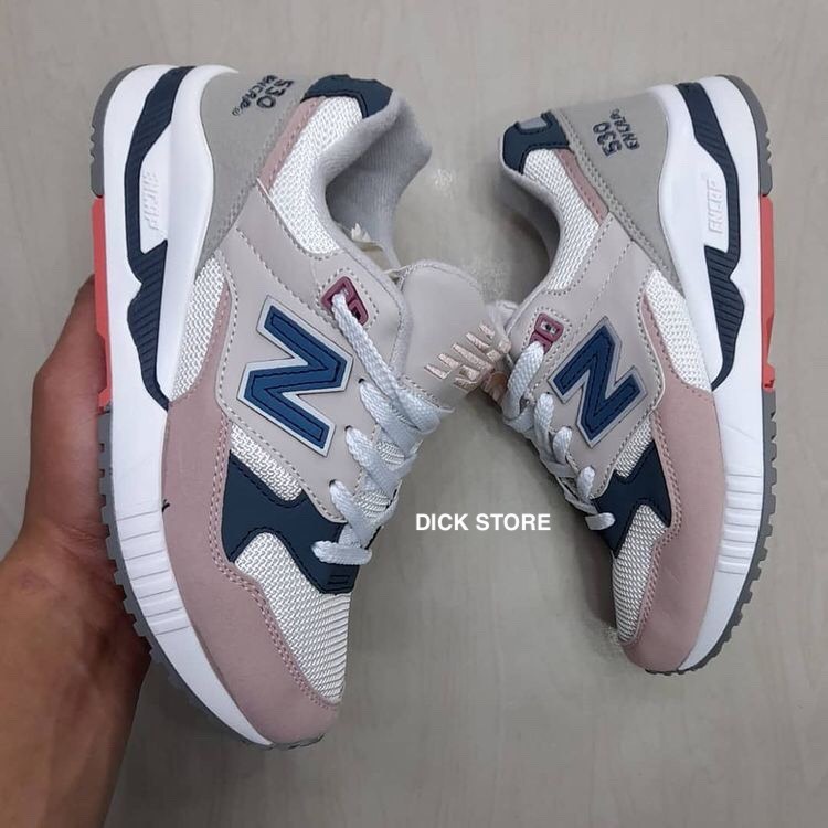 >ẢNH THẬT-HÀNG THẬT< Giày Sneaker N 530 trắng hồng nữ