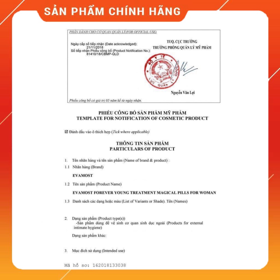 Dung Dịch Vệ Sinh Phụ Nữ Se Khích Hồng Hào - che tên SP