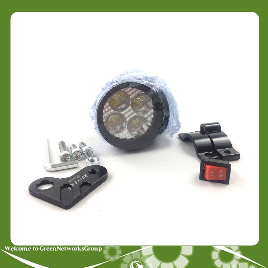 Đèn trợ sáng L4 3 chức năng vòng đỏ có công tắc