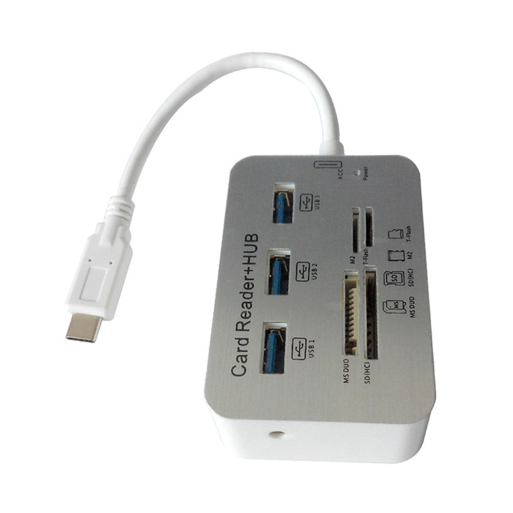 Hub Usb cổng Type C + Đầu Đọc Thẻ Đa Năng