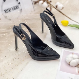 Giày cao gót đúp 12cm hở gót