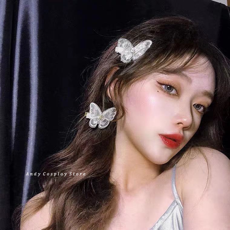 [CÓ SẴN] Kẹp tóc dây tua rua đính ng.ọc trai