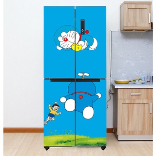 Decal dán tủ lạnh chất liệu cao cấp - Doraemon