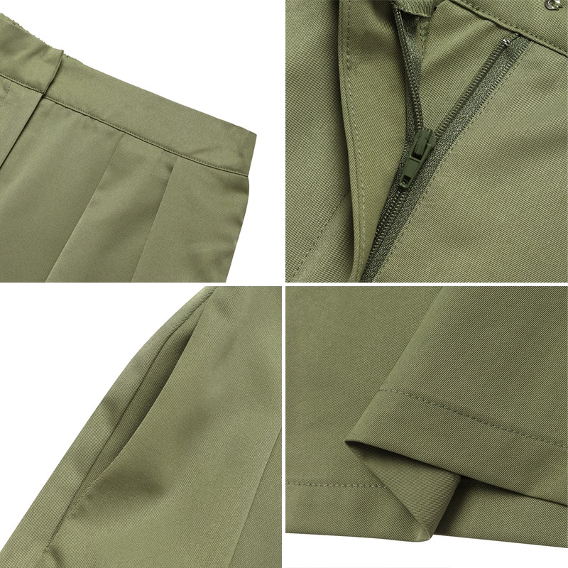 Quần dài ZANZEA lưng thun có túi màu trơn phong cách retro thời trang cho nữ