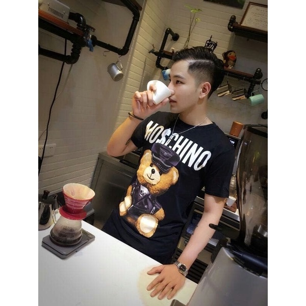 Áo Thun Hè  Phong Cách Gấu MOSCHINO Thời Trang Trẻ Trung Năng Động Thoải Mái Hot 2022Phong Cách AMBITION