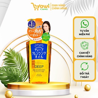 Dầu tẩy trang Kose Softymo Deep Cleansing Oil làm sạch các lớp trang điểm chai 230ml - KL030