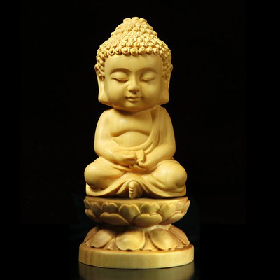 Tượng Phật Thích Ca Mâu Ni Q phiên bản nhỏ Như Lai Quan Âm Trà vật nuôi