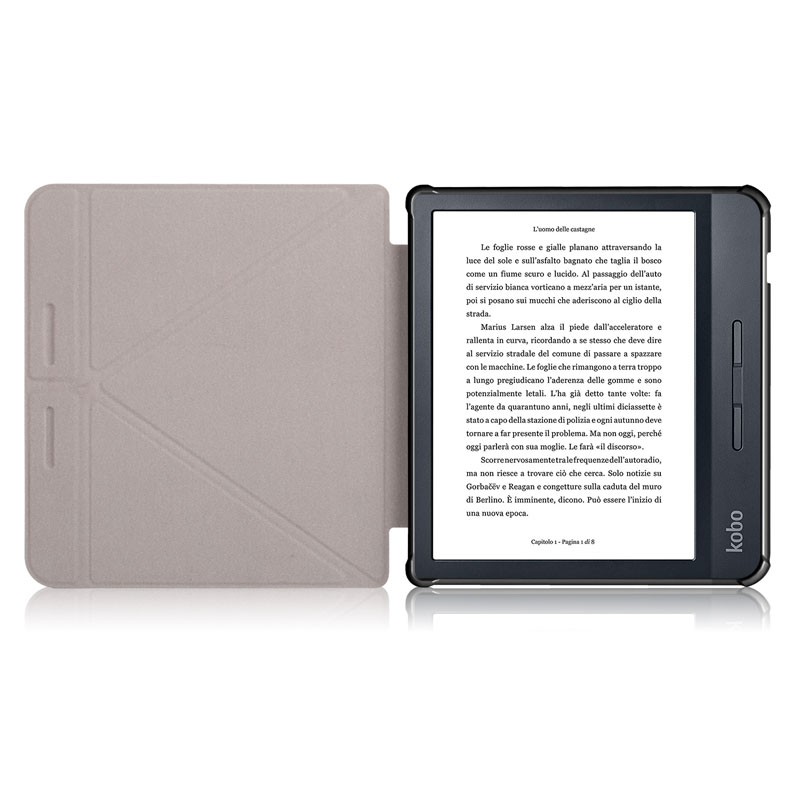 Bao da máy tính bảng đọc E-book nam châm thông minh gấp nhiều góc cho KOBO Libra H2O 7.0" inch