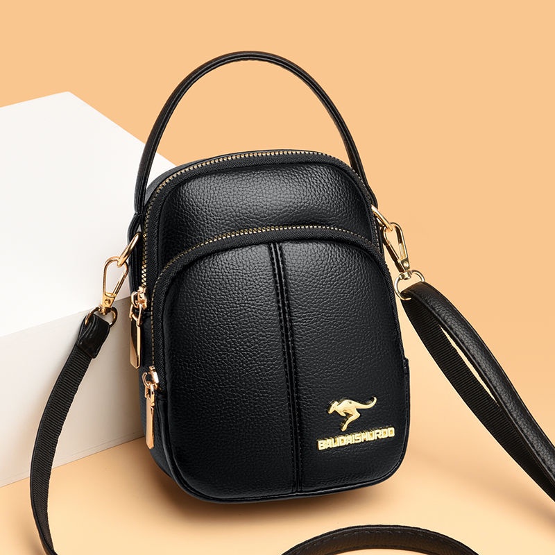 Hàng Mới Về  Túi Đeo Chéo Vai Da Bò Thật Mini Đựng Điện Thoại Chìa Khóa Phong Cách Mới Cho Bạn Gái