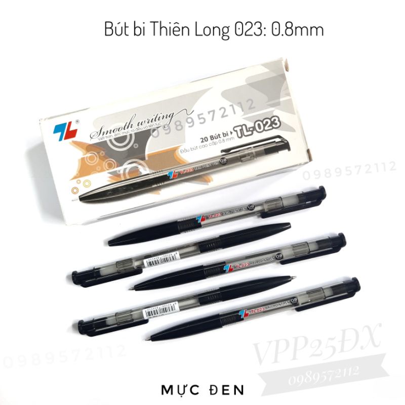 Hộp 20 cái bút bi Thiên Long 023 nét 0.8mm