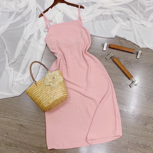 ĐẦM ĐŨI [freeship] váy maxi đũi 2 dây hở lưng | BigBuy360 - bigbuy360.vn