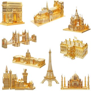 Mô hình thép 3D tự ráp Piececool mẫu công trình