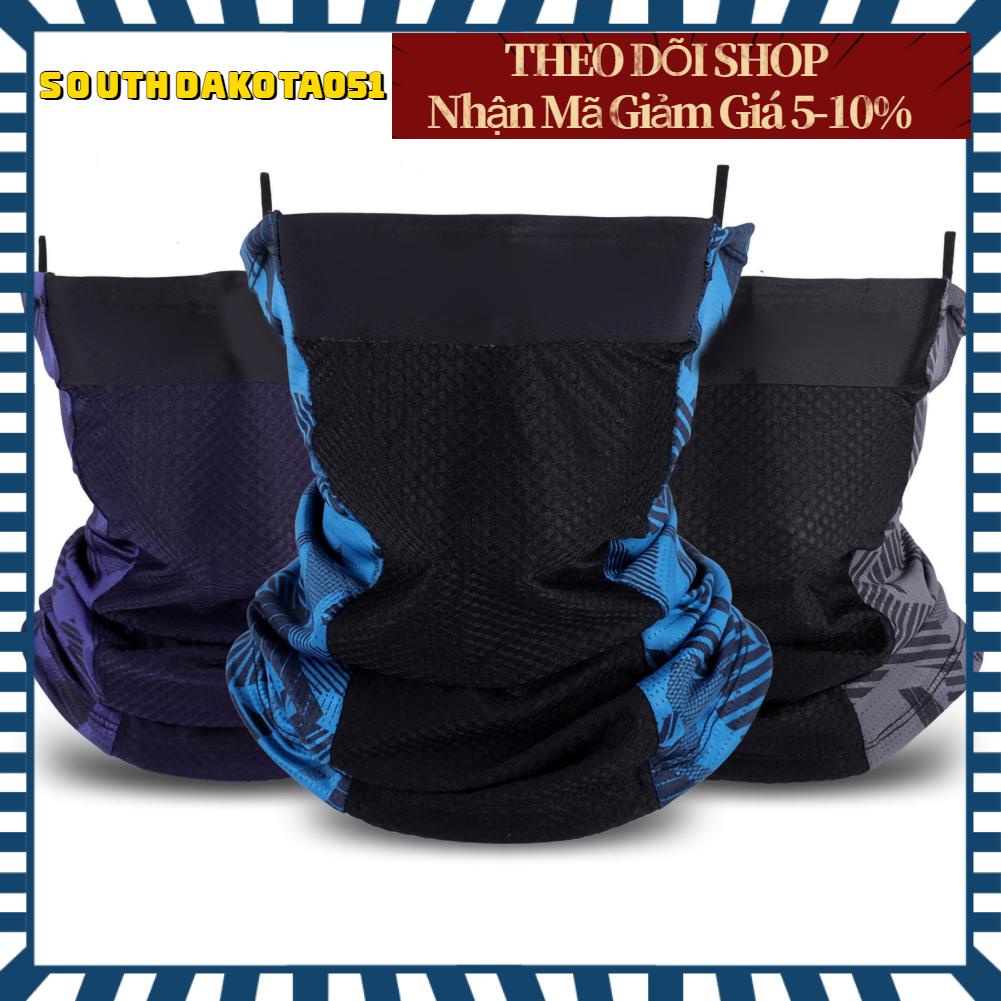 Southdakota051 Đạp xe che mặt cho mùa hè Băng lụa Treo tai Che Khăn quàng cổ thoáng khí Thiết bị thể thao