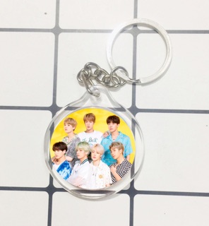 Móc khoá kpop BTS 2 mặt ảnh khác nhau