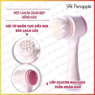 Cọ Rửa Mặt 2 Đầu Nhật Bản