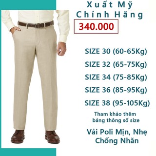 J.FERRAR - QUẦN TÂY NAM VĂN PHÒNG DÁNG SLIM FIT MÀU KEM VÀNG - 5533029