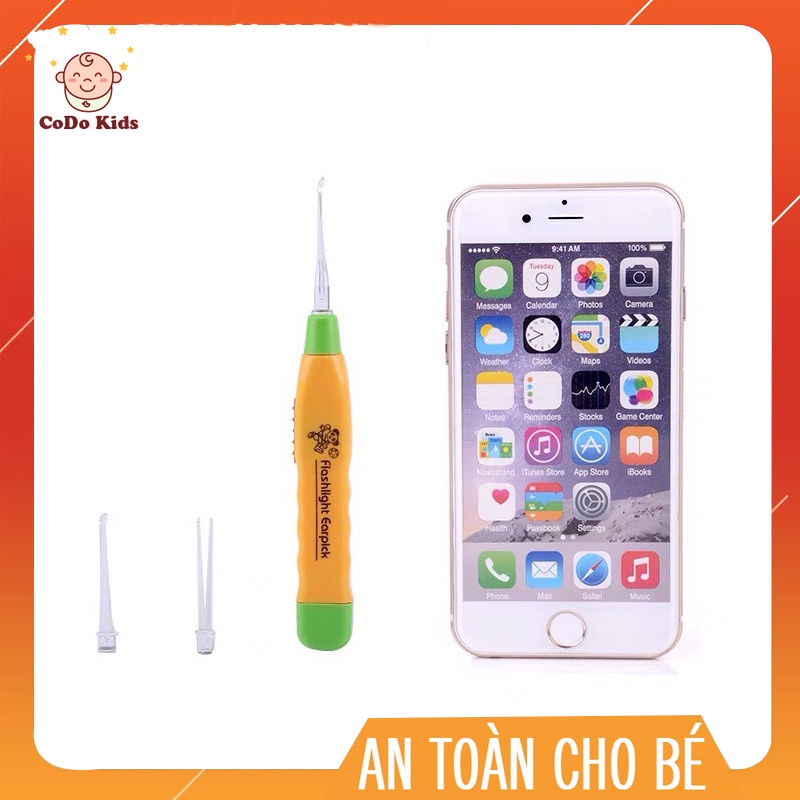 Lấy Ráy Tai Có Đèn Siêu Tiện Lợi, Dụng Cụ Lấy Ráy Tai An Toàn Cho Bé